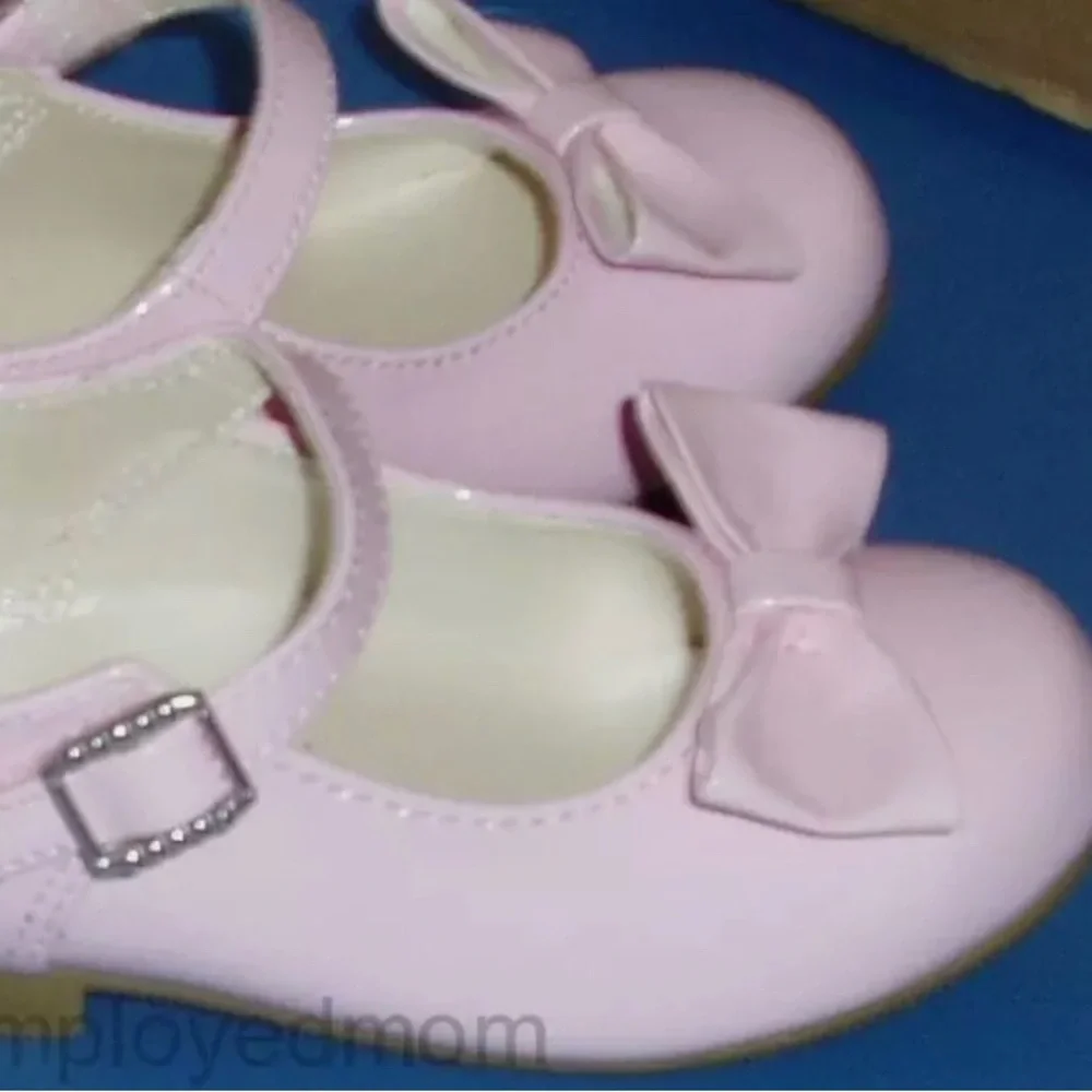 Pink Shoe Little Girls Dress Up Flat Shoes Party Wedding Dress Shoes Mary Jane